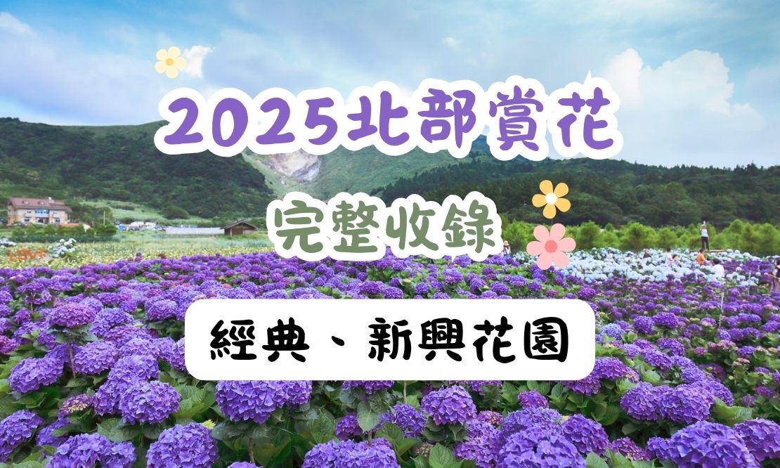 2025北部賞花，經典及新興花景介紹，還有周圍景點/美食全打包！